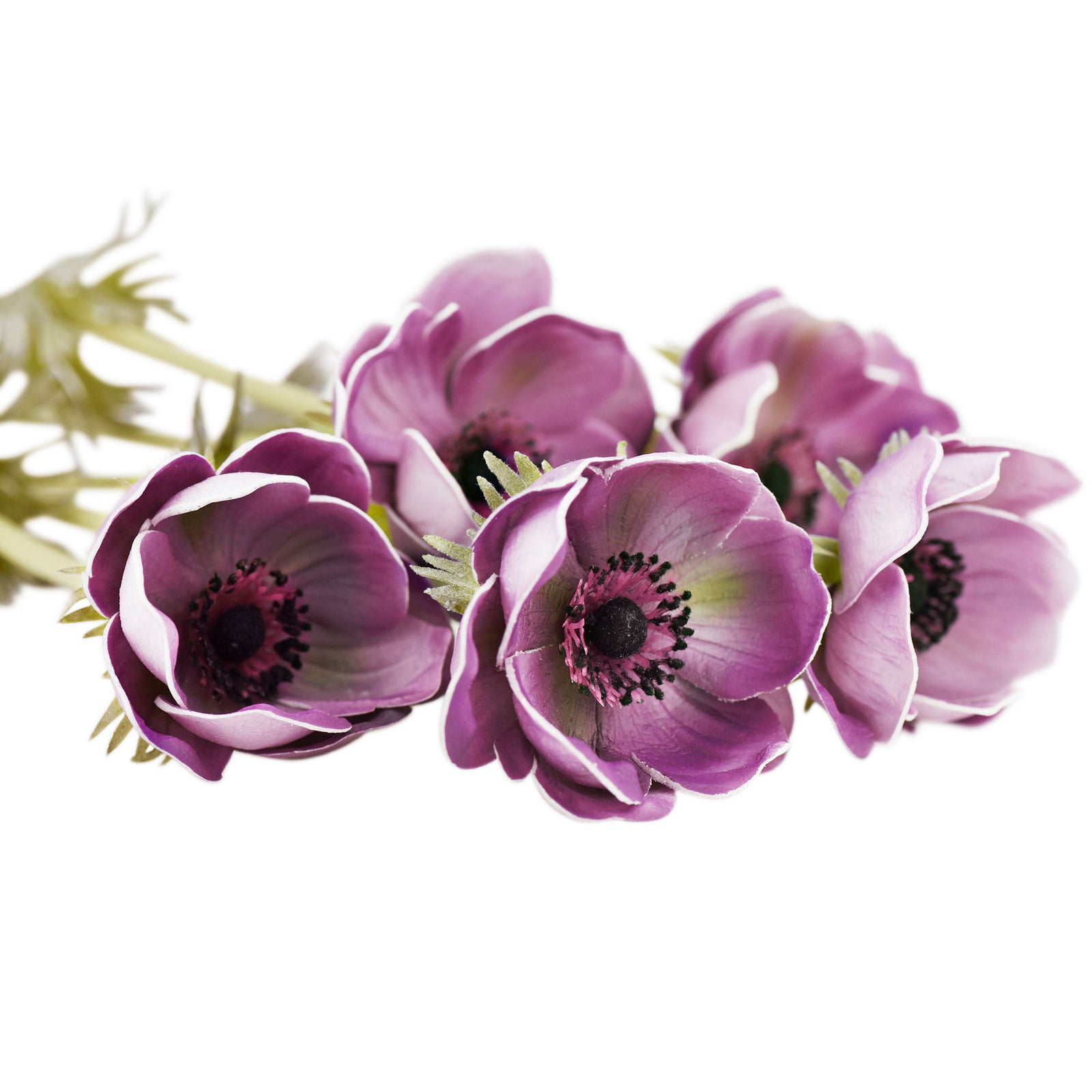 5 Long Stems (Light Purple) Anemone ‘Real Touch’ Artificial Flower