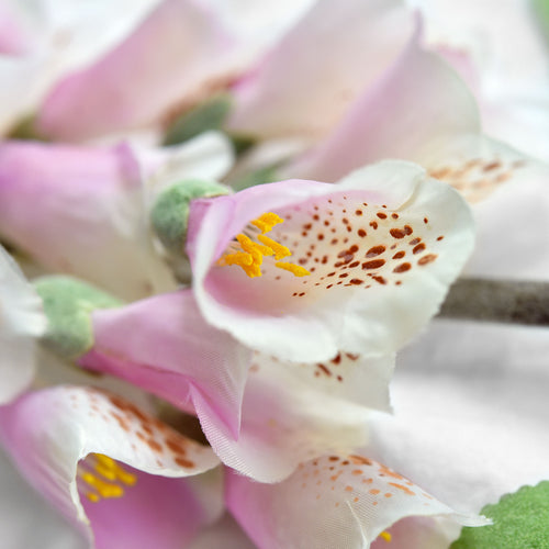 FiveSeasonStuff Artificial Flowers Foxgloves (Subtle Pink) Silk Plants Flowers Bouquet Wedding Décor 29.1 inches (2 Stems)