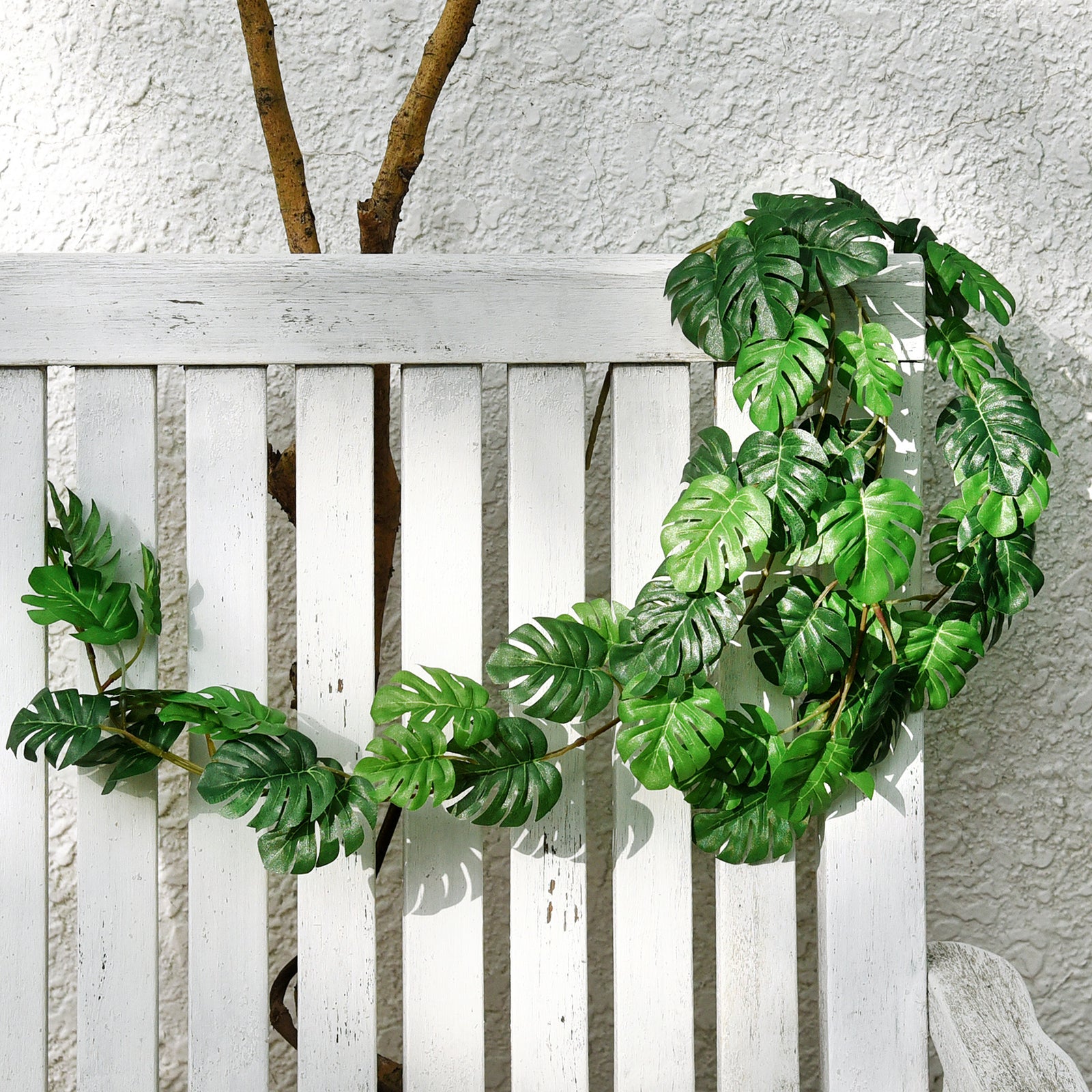 6pcs Artificial Hanging Plant Fake Vine Ivy Leaf Greenery Garland Garden  Fence Exterior Decor