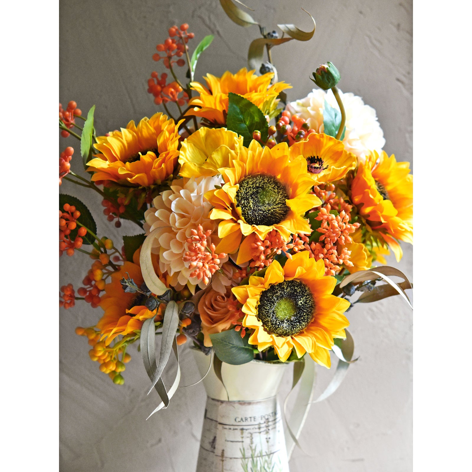 23.6 Real Touch Faux Sunflowers, Artificial Sunflowers, Fake Sunflowers  Centerpieces, DIY Floral, Wedding/home Decorations 