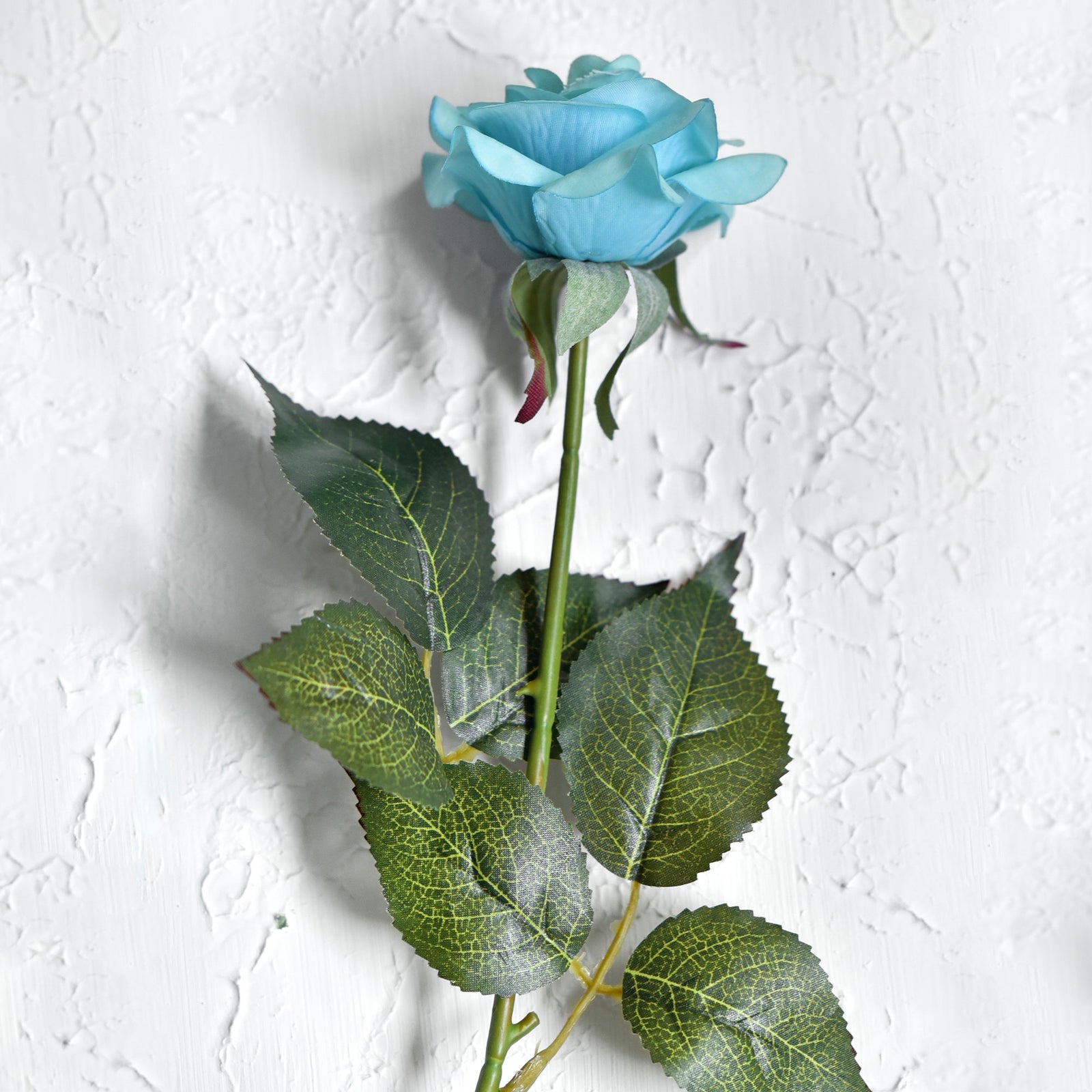 Real Touch 10 Stems Dark Turquoise Silk Artificial Roses Flowers ‘Petals Feel and Look like Fresh Roses'
