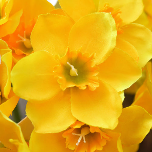 FiveSeasonStuff Yellow Daffodils Silk Artificial Flowers 12 Stems