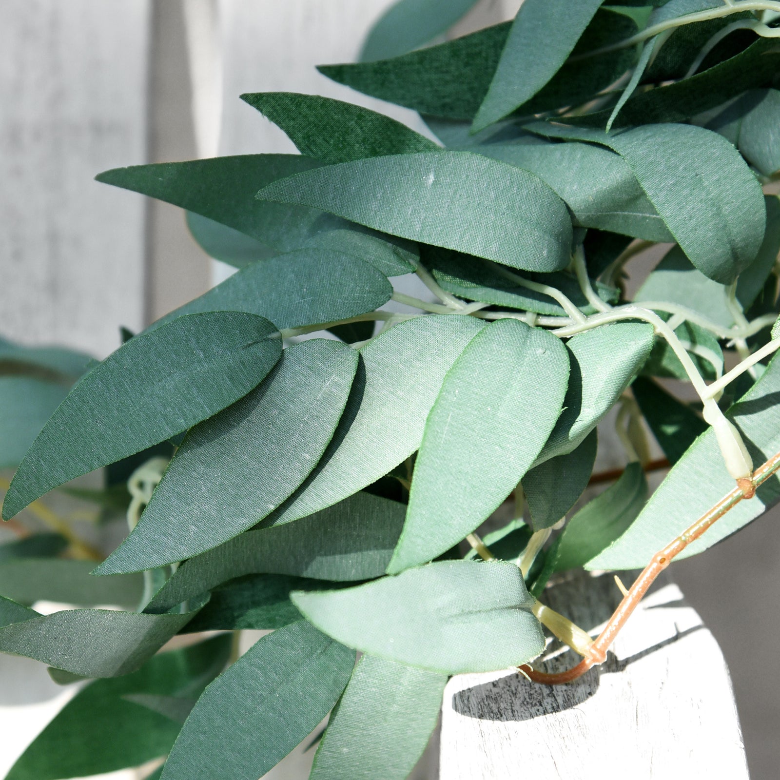 Artificial Eucalyptus Garland Fake Vine Plant With Leaves Faux Silver For  Wedding O