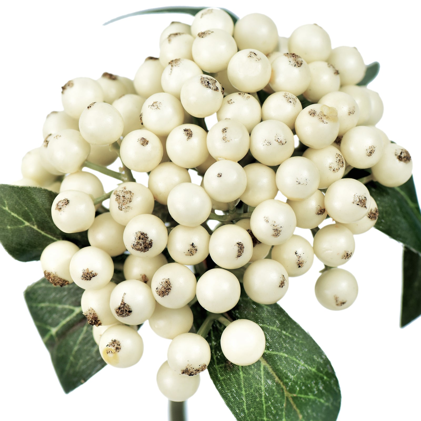 2 Berry Stems Artificial Fruit Holly Berries Decoration with Soft Bendable Stems for Vases, Bouquets and Floral Arrangements