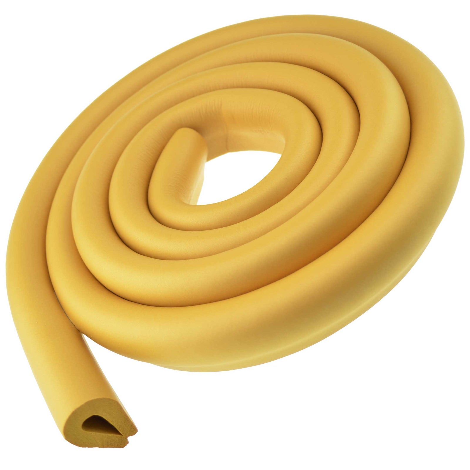 1 Roll Ginger Yellow U-Shaped Foam Edge Protector 78.7 inches (2 meters)