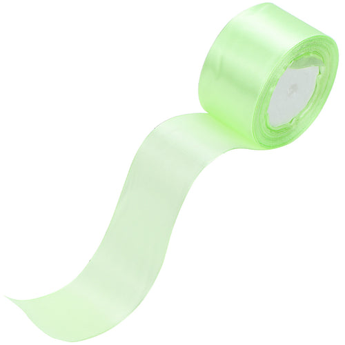 40mm Light Green Single Sided Satin Ribbon