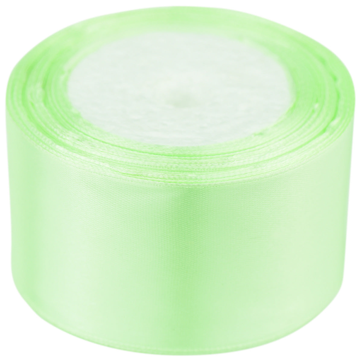 40mm Light Green Single Sided Satin Ribbon