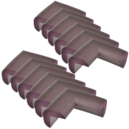 12 Pieces MaroonL Standard L-Shaped Foam Corner Protectors