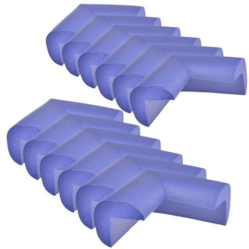12 Pieces Purple Standard L-Shaped Foam Corner Protectors
