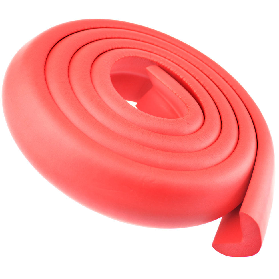 1 Roll Red Jumbo L-Shaped Foam Edge Protector 78.7 inches (2 meters)