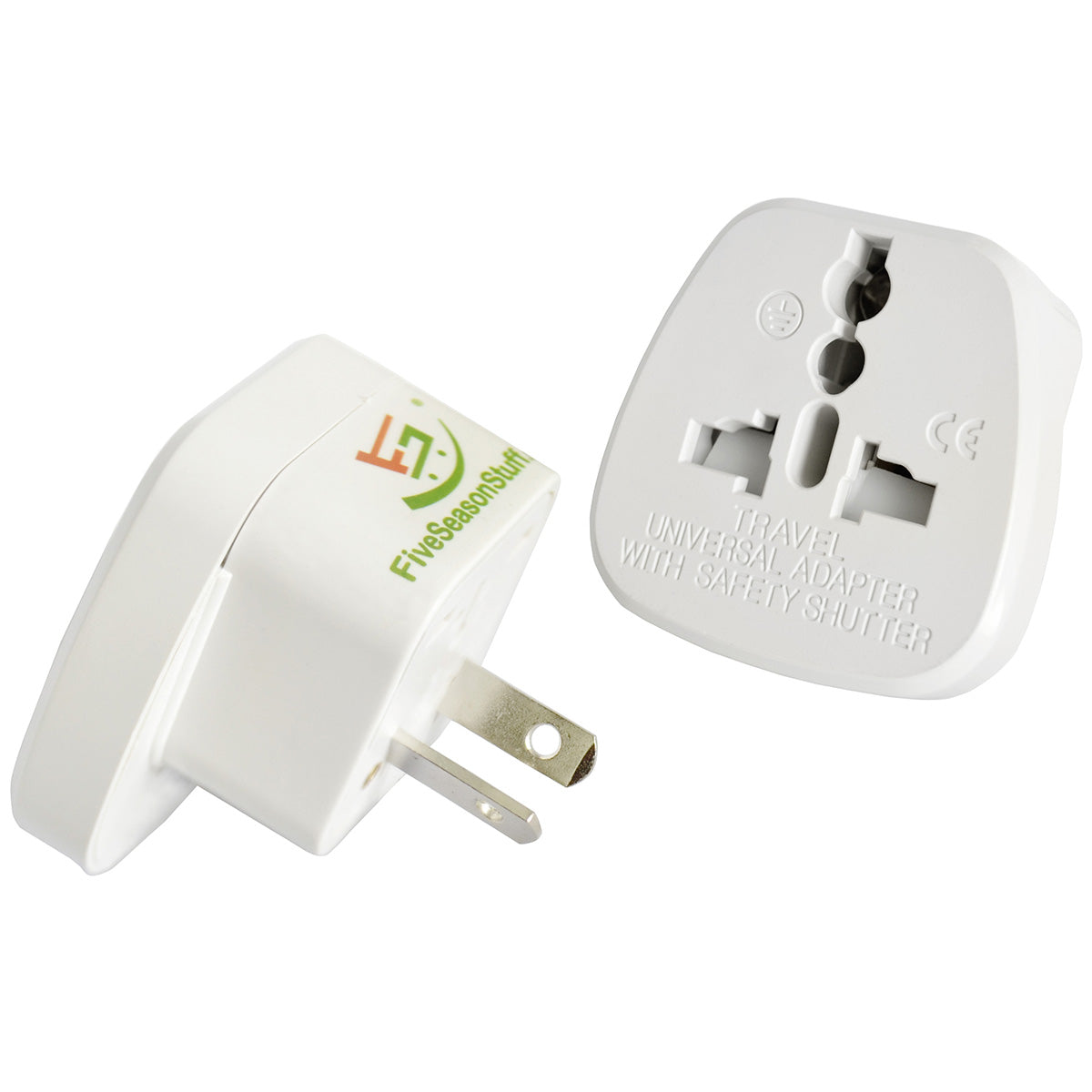 1 Travel Adapter for Traveling to Australia (2-Prong, White) Type I