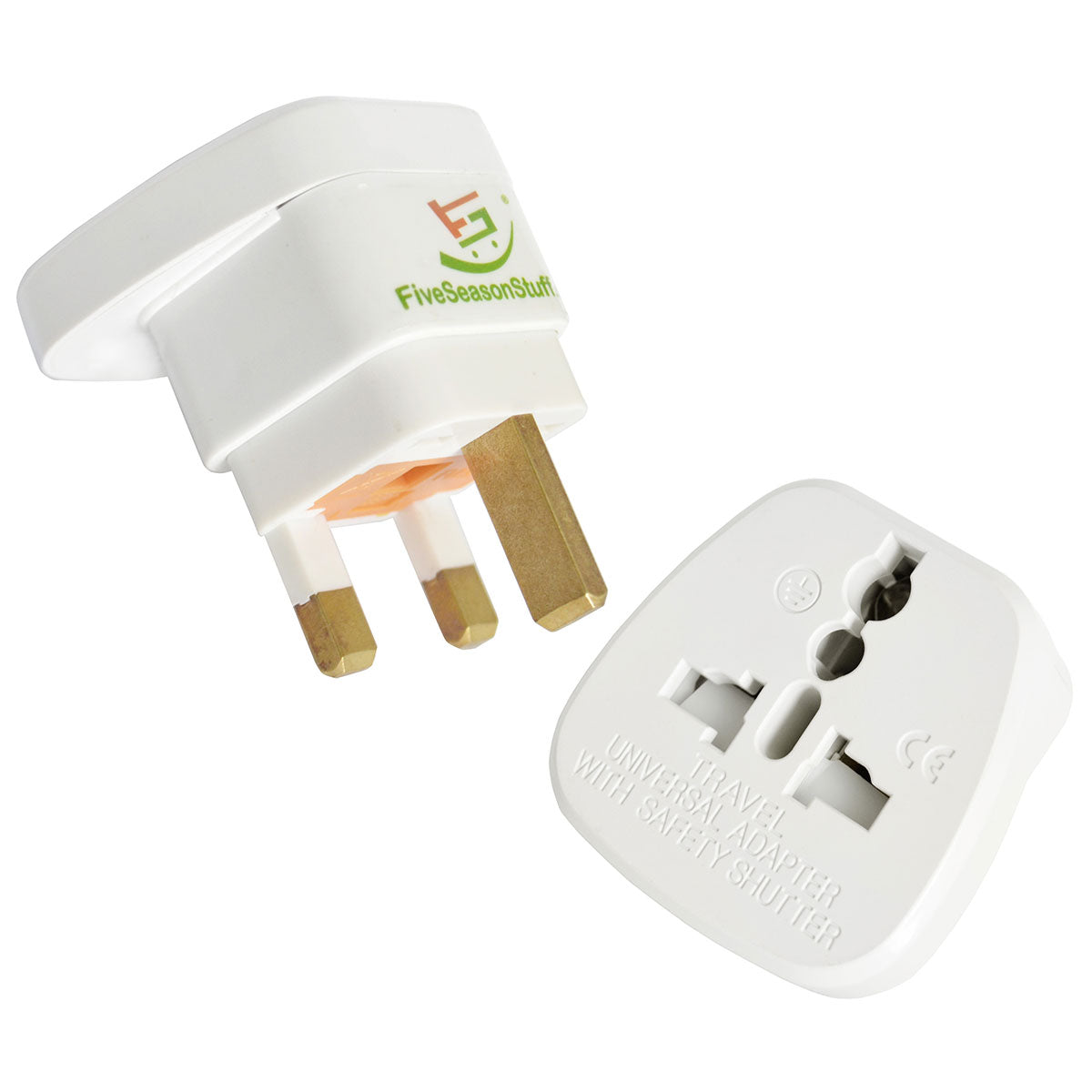 1 Travel Adapter for Traveling to United Kingdom (White) Type G