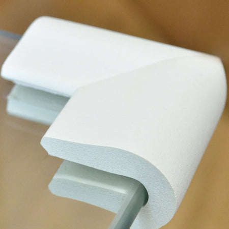 12 Pieces Cream White U-Shaped Foam Corner Protectors