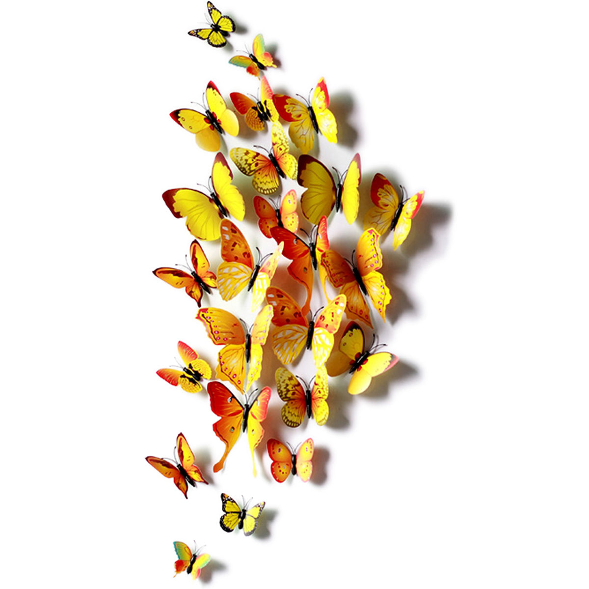 Yellow Butterflies Decorations with Magnet  - FiveSeasonStuff