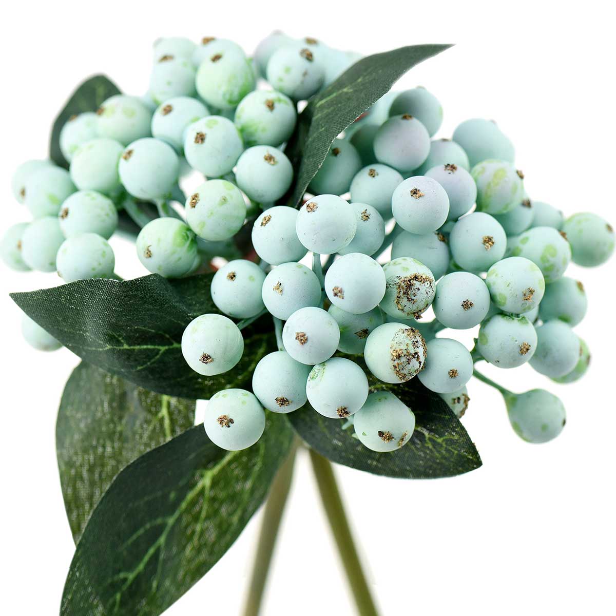 2 Berry Stems Artificial Fruit Holly Berries Decoration with Soft Bendable Stems for Vases, Bouquets and Floral Arrangements