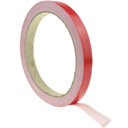 1cm (Red) High Strength Adhesive Single Sided Duct Tape Carpet Tape, Strong Water Resistant Tape