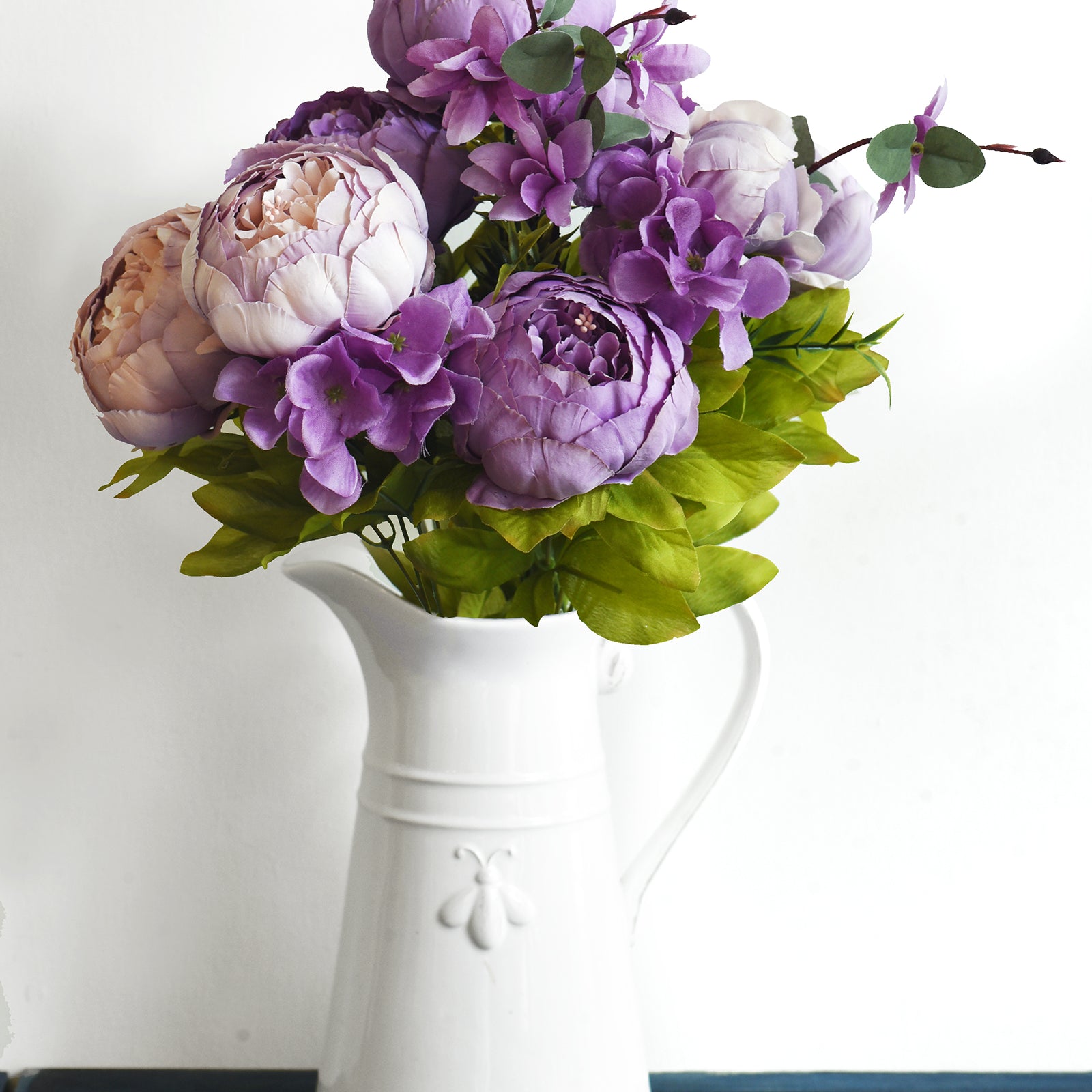 Light Purple Silk Peonies Artificial Flower Bouquet