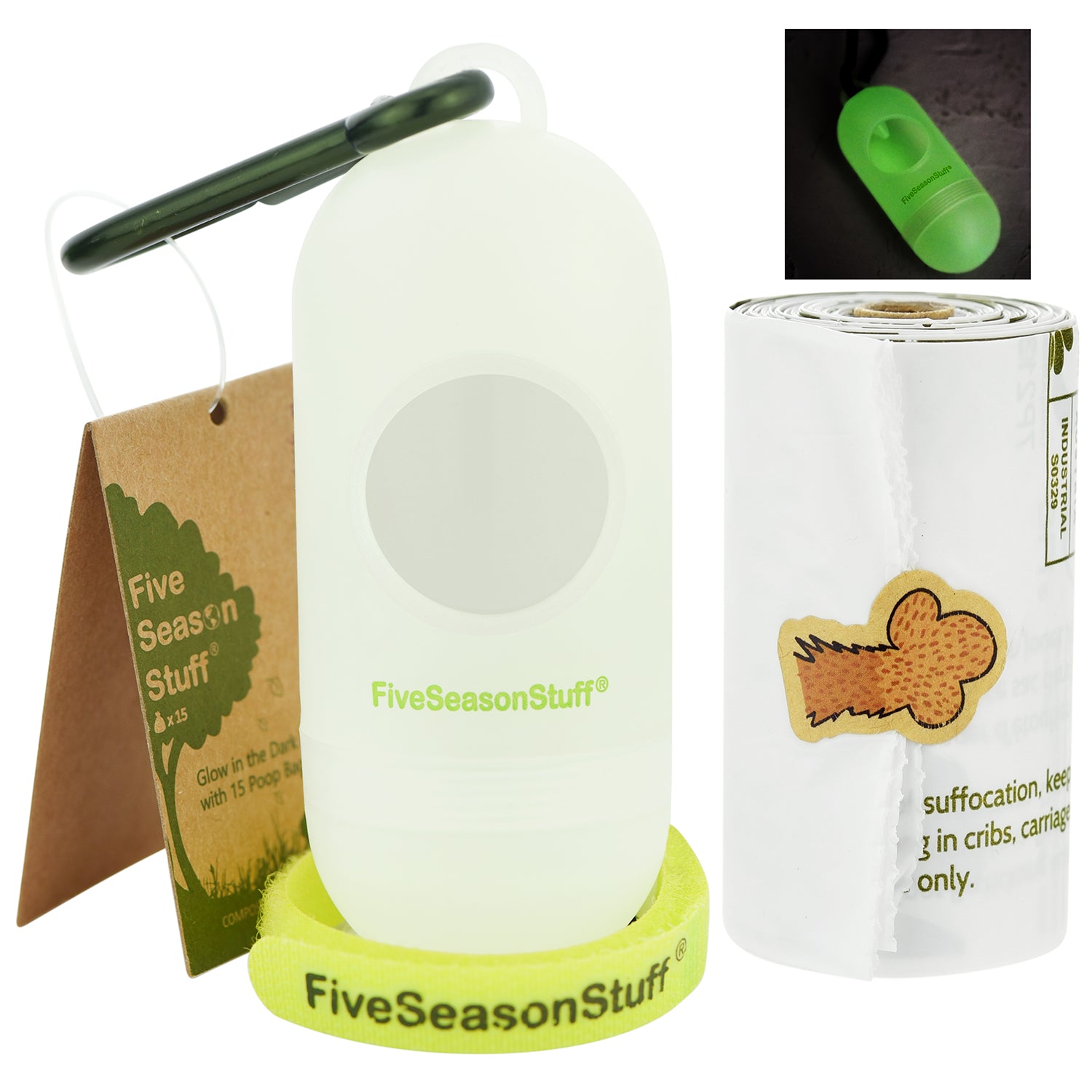 Dog Poop Bag Dispenser(Glow in the Dark)  — FIVESEASONSTUFF