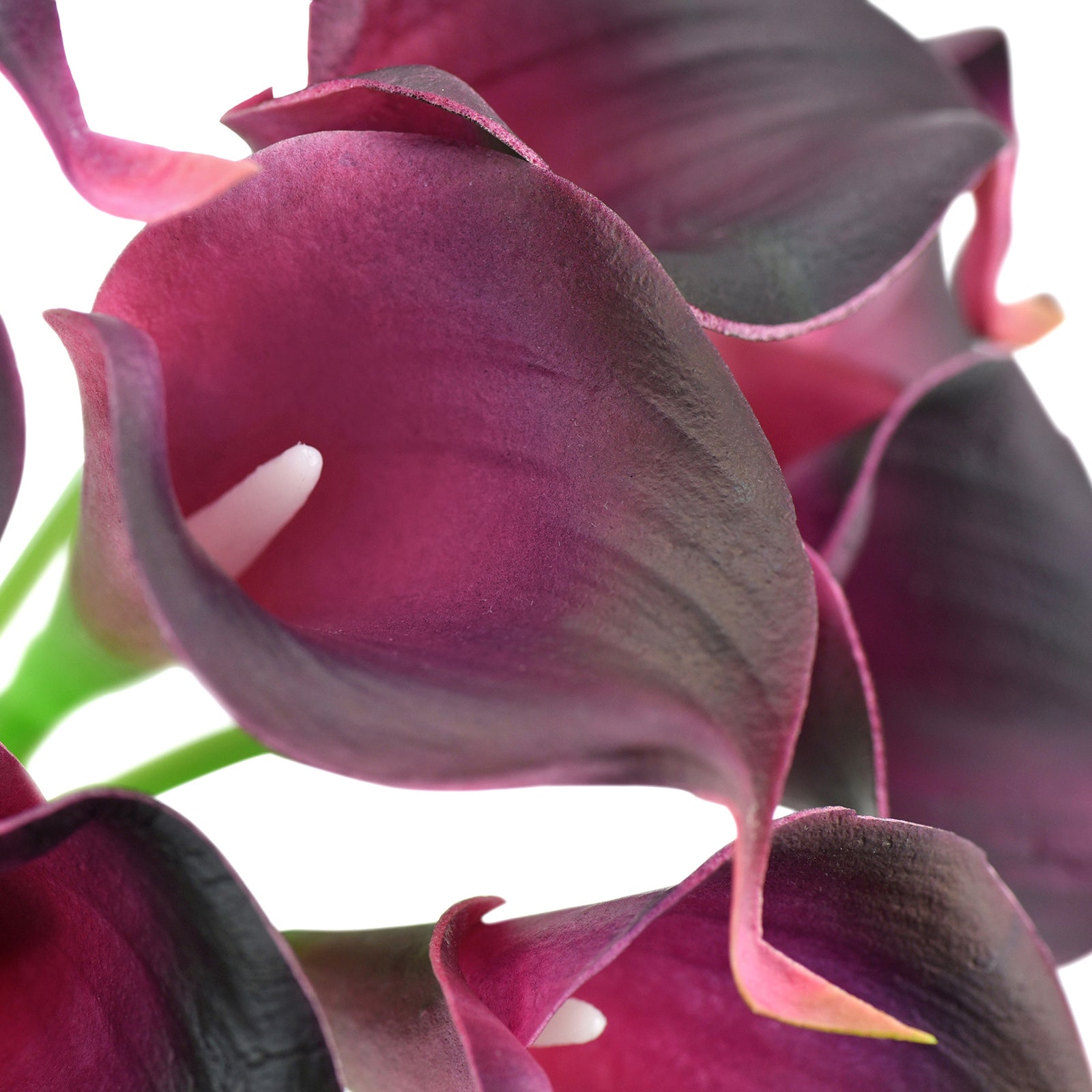 Real Touch Calla Lilies Artificial Flower Bouquet 10 Stems (Mulberry Purple)