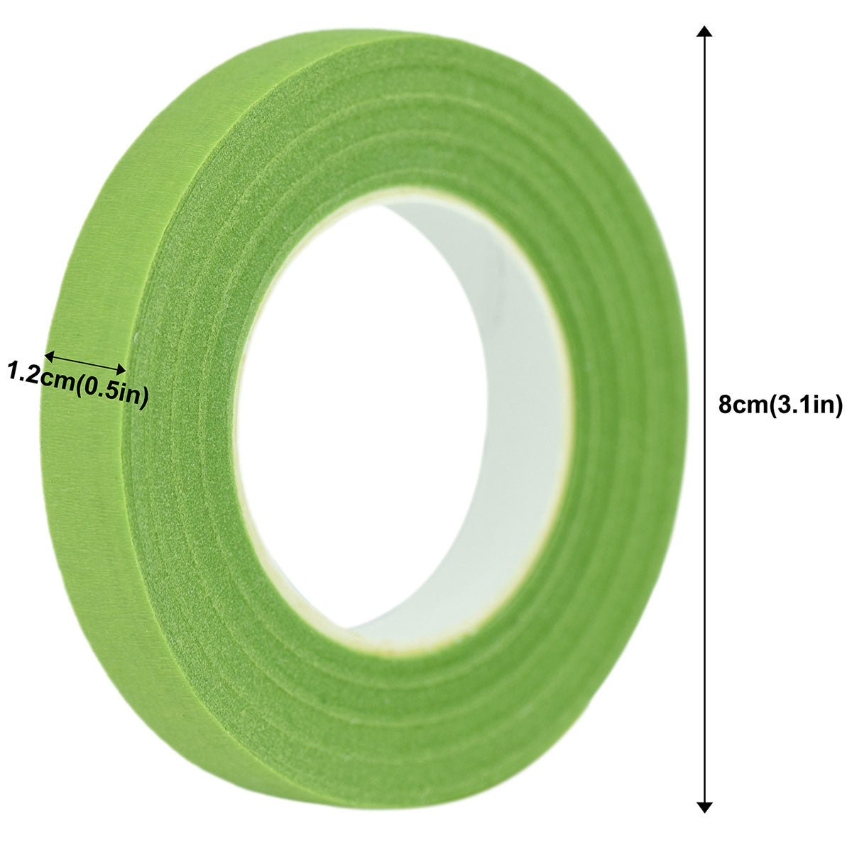 Water-Resistant Leaf Ribbon in Dark Green - 4 Wide x 50 yd