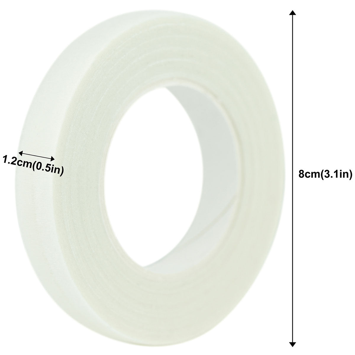 White Floral Tapes (60 Yards) Binds Flower Stems Together for Bouquets Corsages Boutonnieres 2-Pack