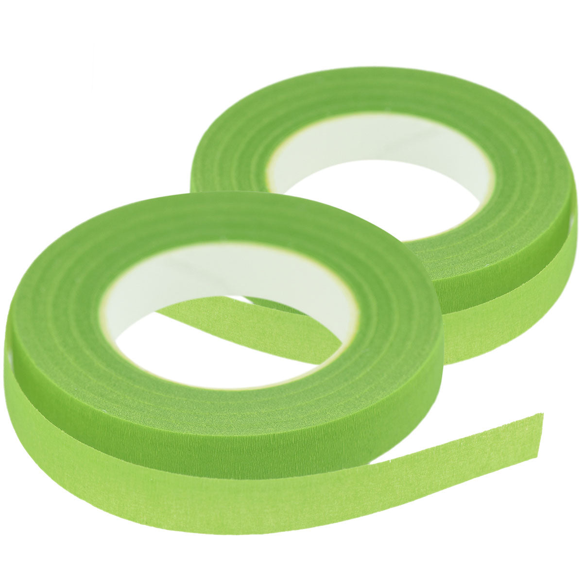 Light Green Floral Tapes (60 Yards) Binds Flower Stems Together for Bouquets Corsages Boutonnieres 2-Pack