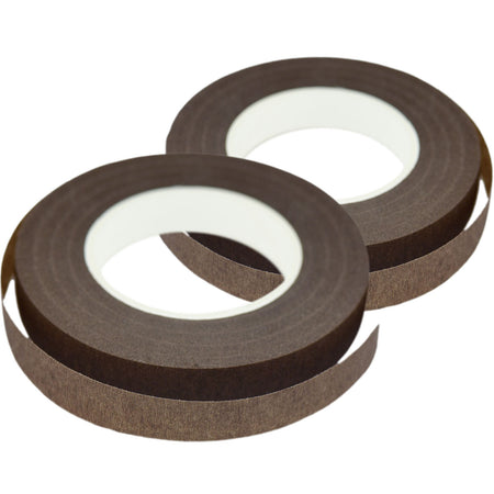 Brown Floral Tapes (60 Yards) Binds Flower Stems Together for Bouquets Corsages Boutonnieres 2-Pack