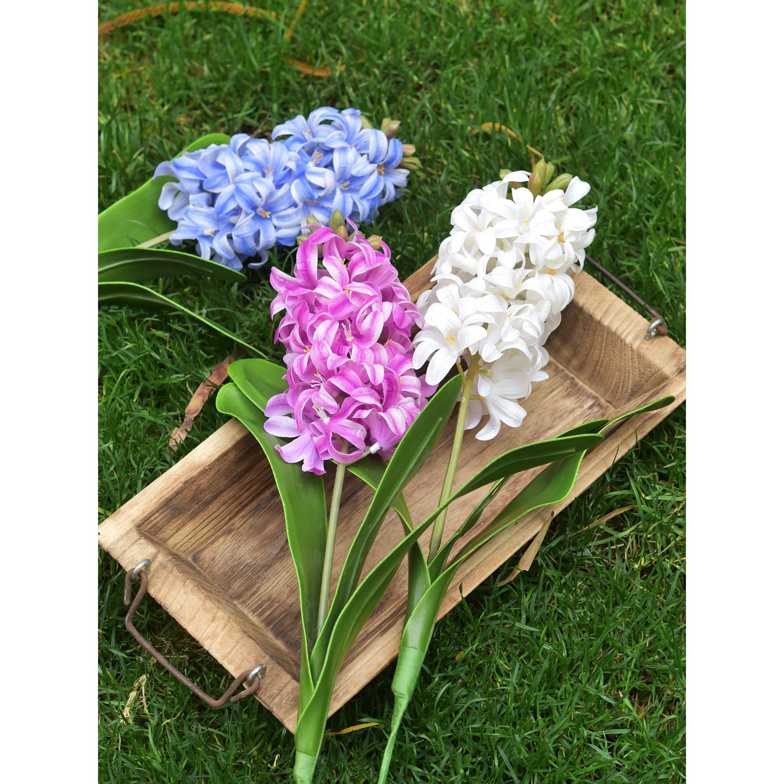 Real Touch Hyacinth (Fuchsia Pink) Artificial Flowers ‘Petals Feel and Look like Fresh Hyacinth' Wedding, Home Decor, Arrangement 2 Stems -FiveSeasonStuff