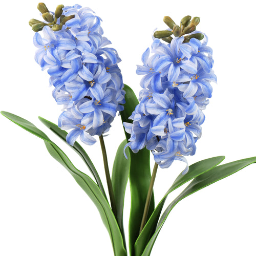 Real Touch Hyacinth (Tranquil Blue) Artificial Flowers ‘Petals Feel and Look like Fresh Hyacinth' Wedding, Home Decor, Arrangement 2 Stems