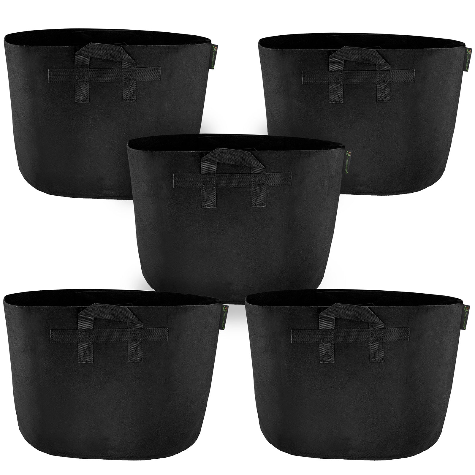 EODELLY 5-Pack 20 Gallon Grow Bags Thickened Non-Woven Grow Bags, Aeration Fabric EODELLY 5-Pack 20 Gallon Grow Bags Thickened Non-Woven Grow Bags, Aeration Fabric