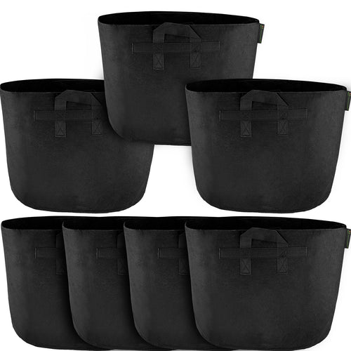 FiveSeasonStuff 8 Pack 10 Gallons Grow Bags Aeration Smart Gardening
